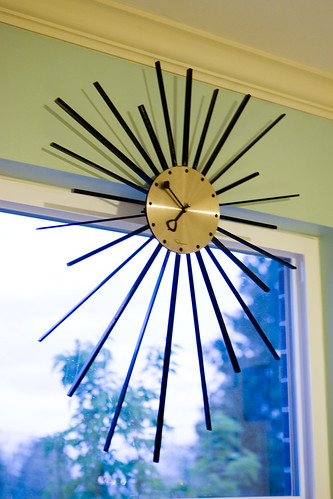 vintage Ingram sunburst clock