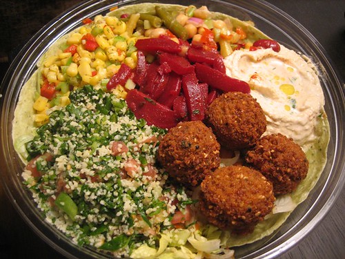 365 days of dinner, day 32: falafel chef's salad
