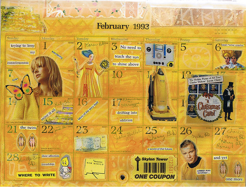 Altered Calendar February Spread (bottom)