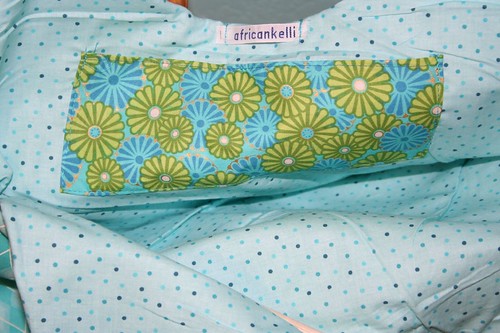 Fun floral pocket inside spring bag 2
