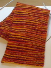 garter stitch scarf
