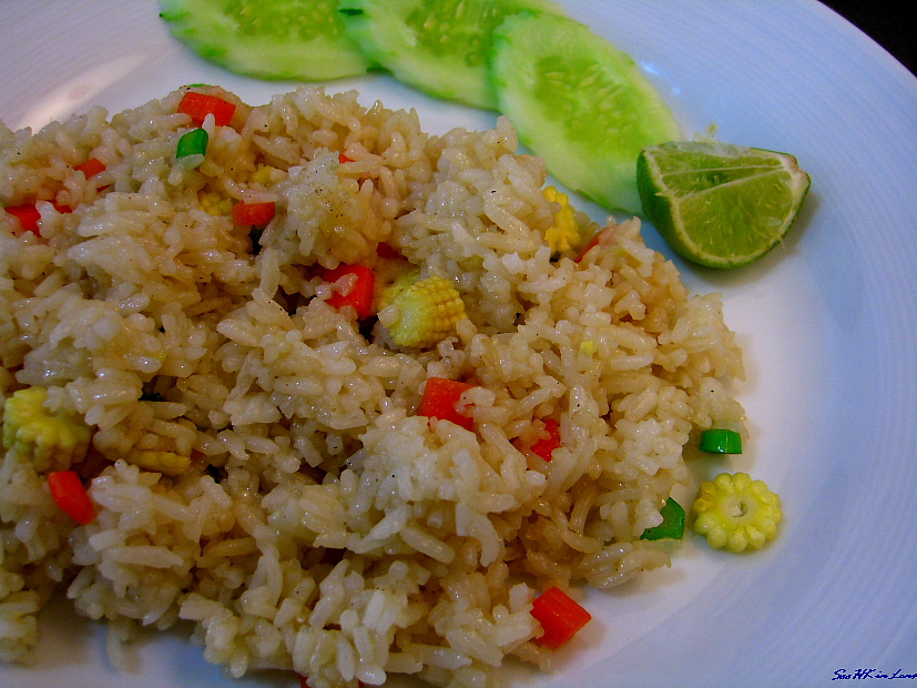 Vegetarian Fried Rice @ Survarnabhumi airport bangkok