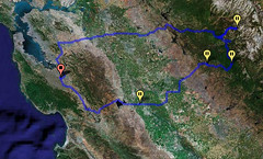 route through CA