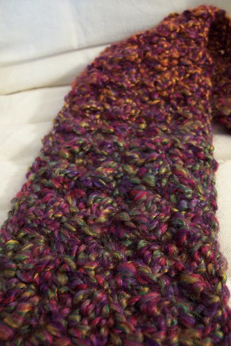 snuggly scarf close-up