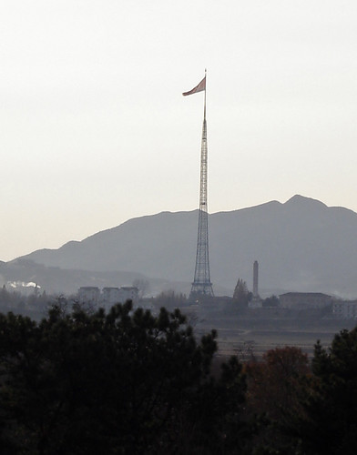 north korean flag pole. The worlds tallest flag pole