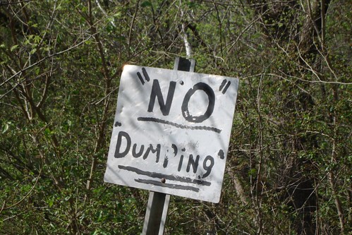 "NO" "DUMPING"