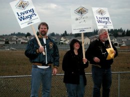 Protest for WalMart to pay living wages