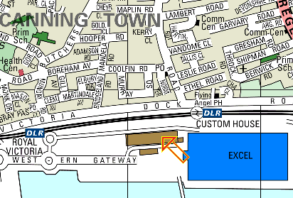 Map of the Fox@Excel Bar