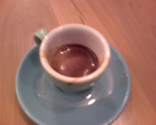 Shot of ecco caffe espresso@ cafe grumpy (chelsea)