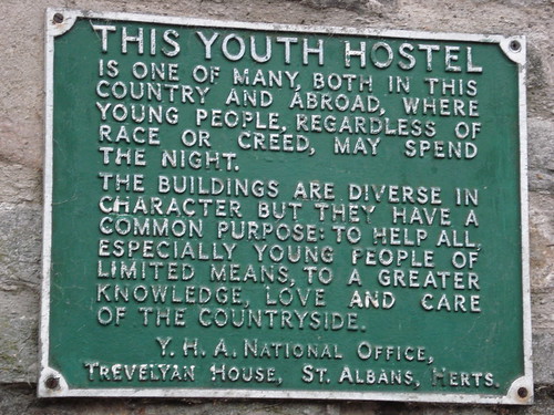 Youth Hostel Sign, Castleton Taken