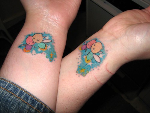 get matching BFF tattoos to let your best friend know how rockin' she is