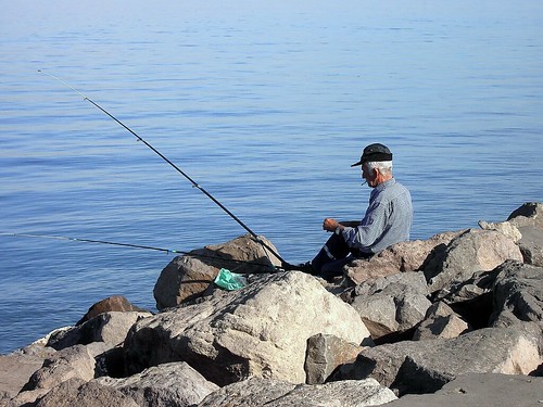 Melilla - De Pesca en el dique Sur