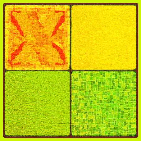 colored tiles light green