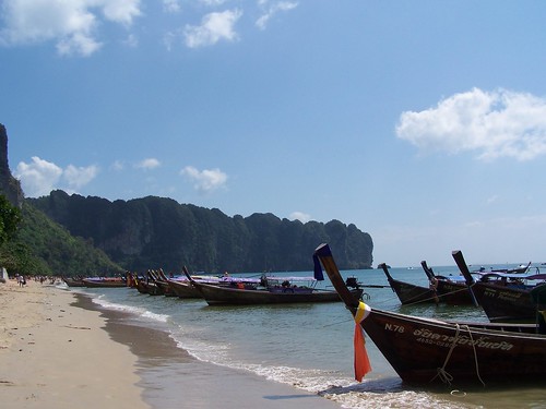long tail boats at Ao Nang