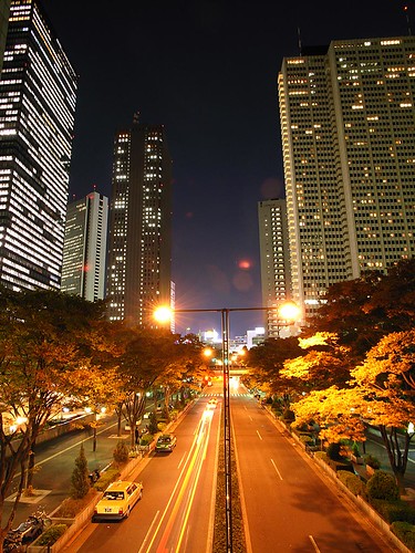 The main street of night