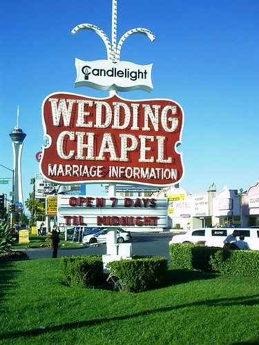 Candlelight Wedding Chapel Las Vegas taken a few weeks before they closed