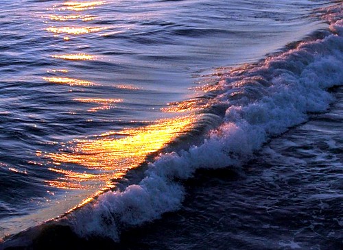 ocean sunset photos. Back Wave Pacific Ocean Sunset