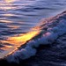 Back Wave Pacific Ocean Sunset Reflection