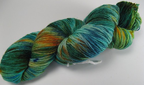 Hand dyed Blue Faced Leicester