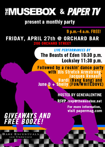 MUSEBOX PARTY ORCHARD BAR 4/27