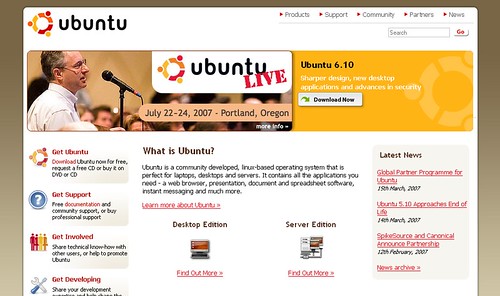 ubuntu.com screenshot