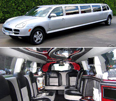 That's right a custombuilt Porsche Cayenne limousine is currently selling 