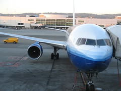 United Boeing 767 at San Francisco Airport