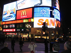 Piccadilly Circus by night