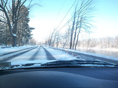 Winter's Drive: Along side the Genesee River on E. River Road