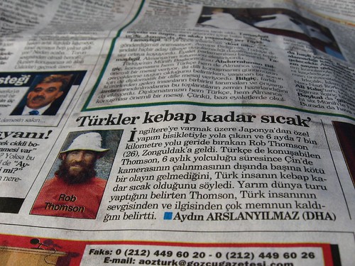 I got in the Zonguldak Paper (Zonguldak, Black Sea coast of Turkey)
