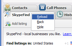 skypefind reload tip