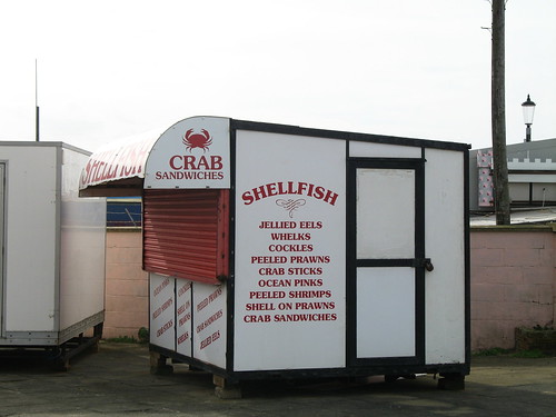 There is something rather unnerving about a closed whelk stall.