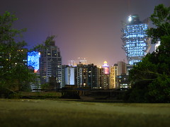 Exploring Macau - View of the city at night