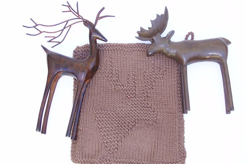 Moose/Elk/Reindeer Potholder from Kathleen/Kiki