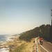 Cyclists along the Pacific coast highway, Oregon