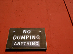 No Dumping (Anything)