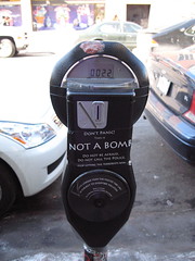 This parking meter is NOT A BOMB
