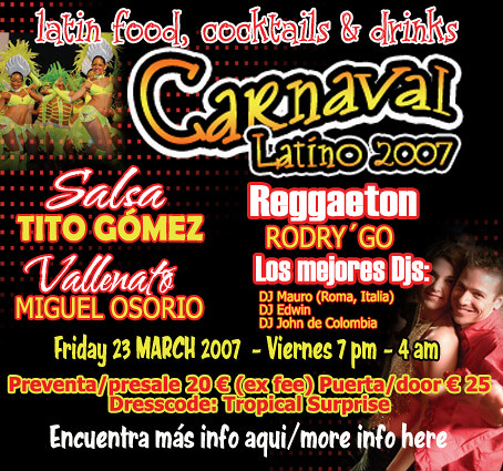 Flyer Carnaval Latino