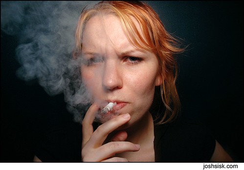 girl smoking at taxlo