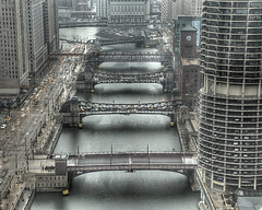 Chicago's Moving Bridges over the Chicago River