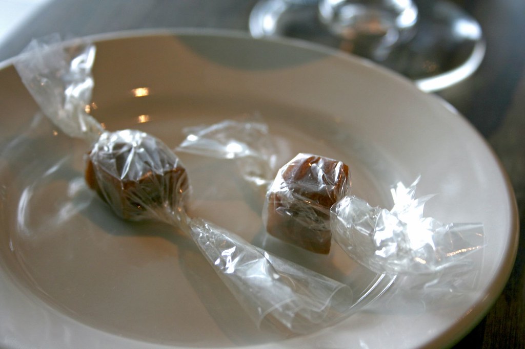 Caramels given with check