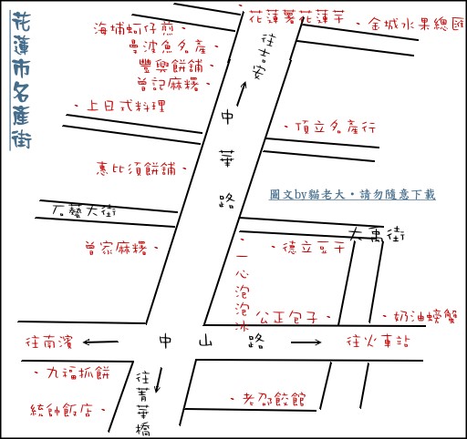 名產街地圖