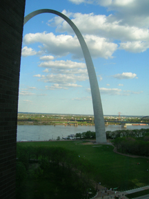 The Arch from our Hotel Window