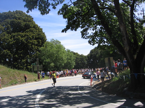 Crowd at Saratoga Gap