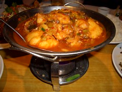 Spicy fish hot pot