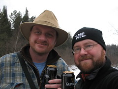 Guinness time on Papineau Creek