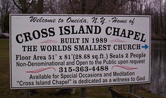 Cross Island Sign