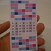 Bluered tetris with months as Mondays