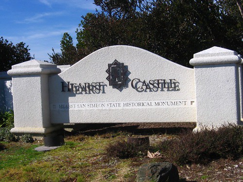 Hearst Castle sign.