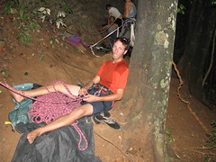 A belay-er in a good state